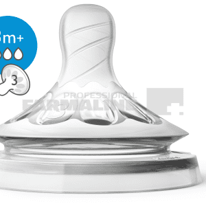 Avent SCF043/27 Natural Ultra Soft Tetine 3 orificii 3+ luni 2 bucati