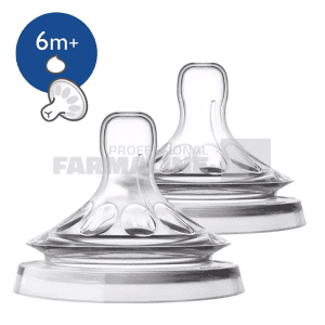 Avent SCF046/27 Natural tetina debit consistent 6+ luni 2 bucati