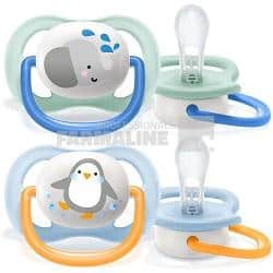 Avent SCF080/05 Suzete ultra air 0-6 luni design text baieti 2 bucati