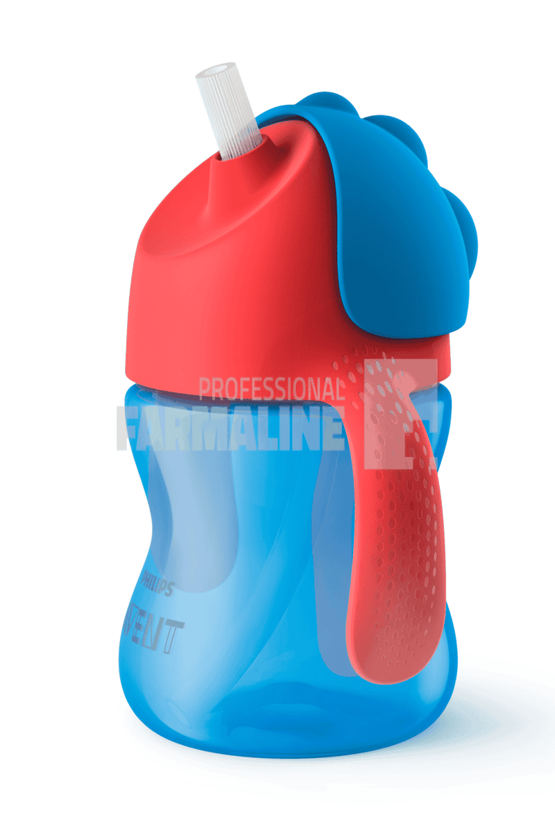 Avent SCF796/01 Cana cu pai baieti 9+ luni 200 ml 1 Avent SCF796/01 Cana cu pai baieti 9+ luni 200 ml