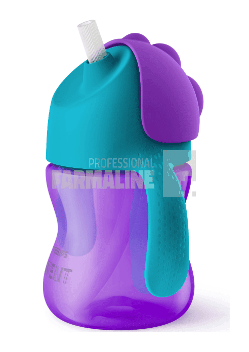 Avent SCF796/02 Cana cu pai pentru fata mov/blue 200 mll 1 Avent SCF796/02 Cana cu pai pentru fata mov/blue 200 mll