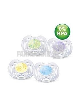 Avent Suzete 0-6 luni free flow contemporane 2 bucati