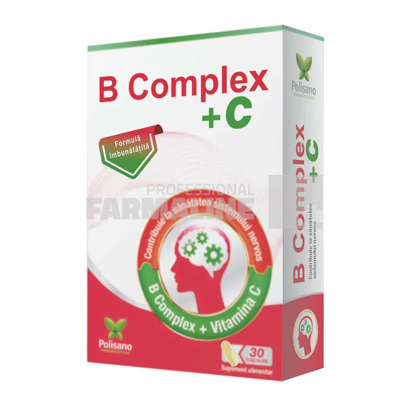 B Complex + Vitamina C 30 capsule