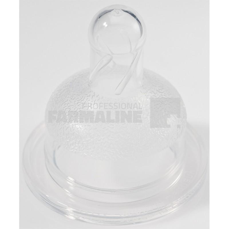 Baby Nova 14221 Natural Soft Tetine silicon largi rotunde pentru lapte 0-24 luni 2 bucati