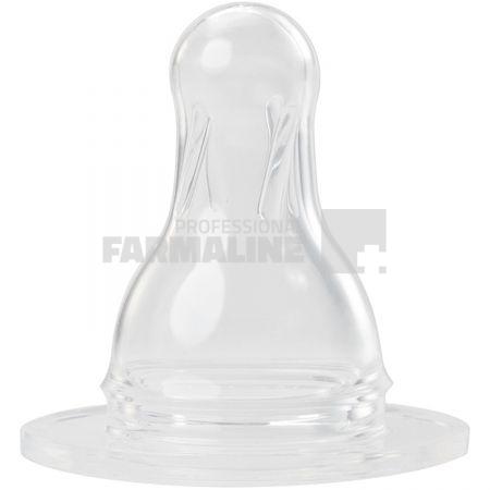 Baby Nova 17301 Tetine silicon rotunde pentru ceai talie uni 0-24 luni 2 bucati