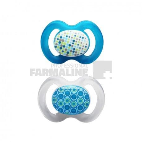 Baby Nova 27230 Suzete simetrice decorate talia 1 0-6 luni 2 bucati