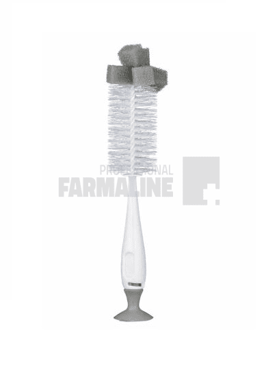 Baby Nova 33136 Perie pentru biberon si tetina cu suport 1 Baby Nova 33136 Perie pentru biberon si tetina cu suport