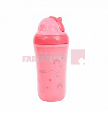 Baby Nova 34114 Pahar roz izotermic cu pai 6+ luni 250 ml 1 Baby Nova 34114 Pahar roz izotermic cu pai 6+ luni 250 ml