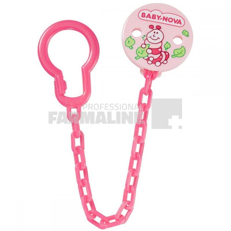 Baby Nova 34133 Lant colorat pentru suzeta clips decorat