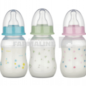 Baby Nova 46010 Biberon cu gat standard tetina S 120 ml