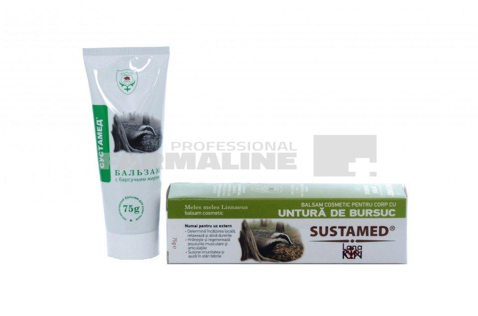 Balsam cosmetic pentru corp cu untura de bursuc 75 g 1 Balsam cosmetic pentru corp cu untura de bursuc 75 g