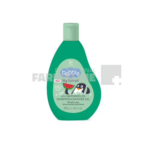 Bebble My Friend sampon si gel 2 in 1 pepene verde 250 ml 1 Bebble My Friend sampon si gel 2 in 1 pepene verde 250 ml