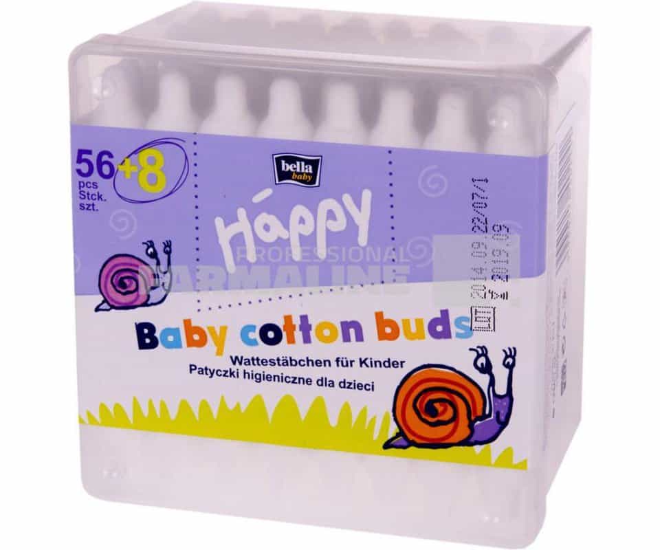 Bella Baby Happy Betisoare Igienice cu opritor 56 bucati + 8 bucati 1 Bella Baby Happy Betisoare Igienice cu opritor 56 bucati + 8 bucati
