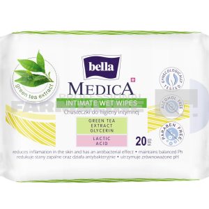 Bella Medica Servetele intime Green Tea 20 bucati