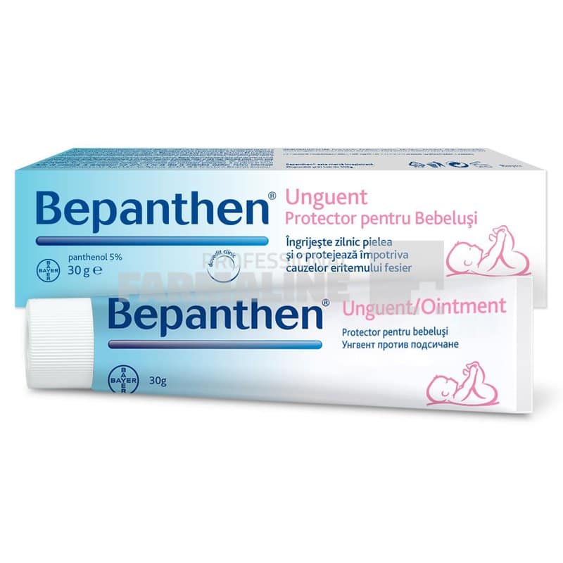 Bepanthen Unguent 30 gr – Ingrijeste si protejeaza pielea impotriva iritatiilor de scutec