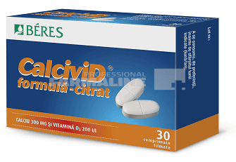 Beres Calcivid citrat 30 comprimate