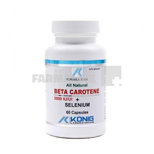 Beta Caroten cu Seleniu 60 capsule