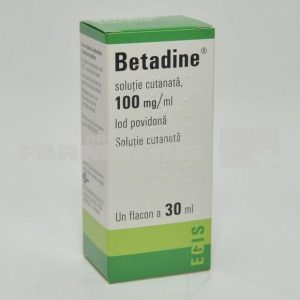 Betadine solutie cutanata 100mg/ml 30 ml