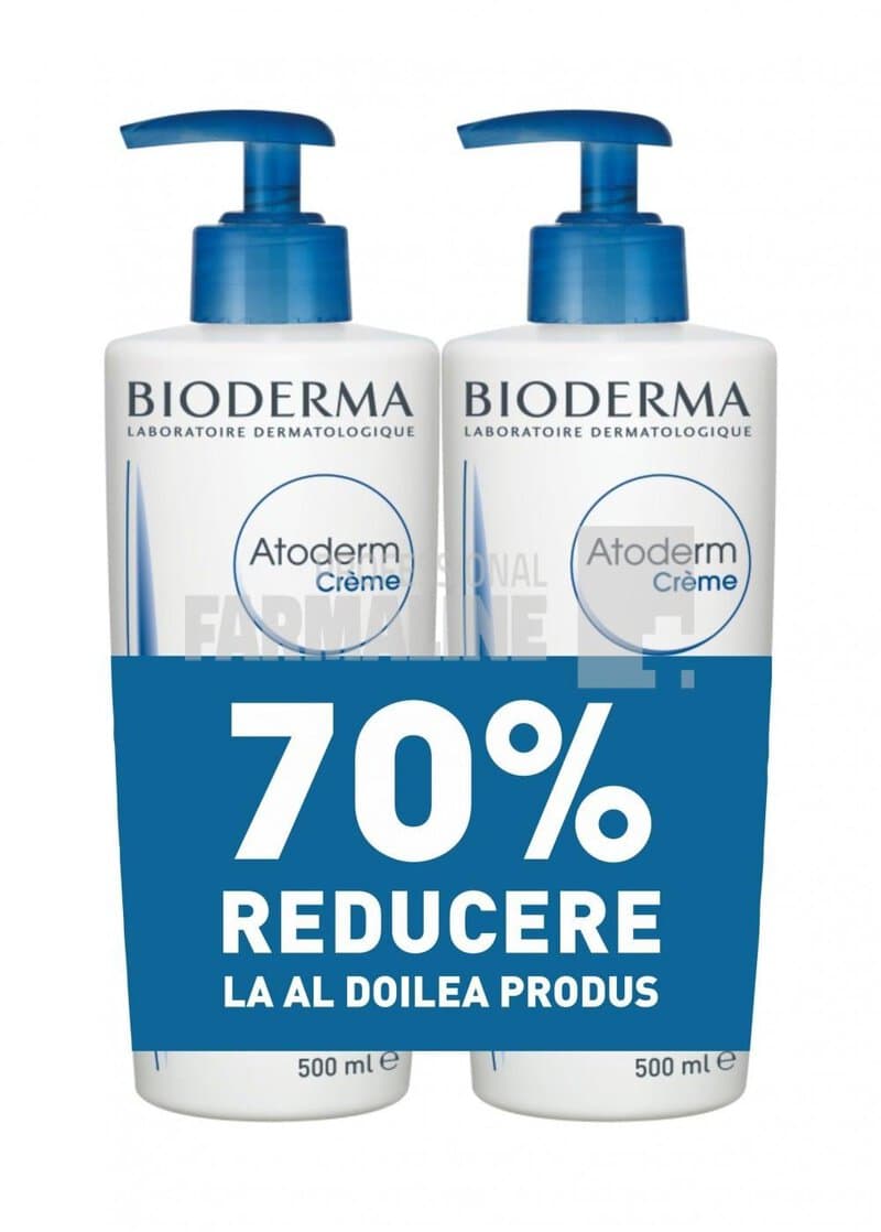Bioderma Atoderm Crema Parfumata 500 ml Oferta 1 + 1 - 70% Din al II lea 1 Bioderma Atoderm Crema Parfumata 500 ml Oferta 1 + 1 - 70% Din al II lea