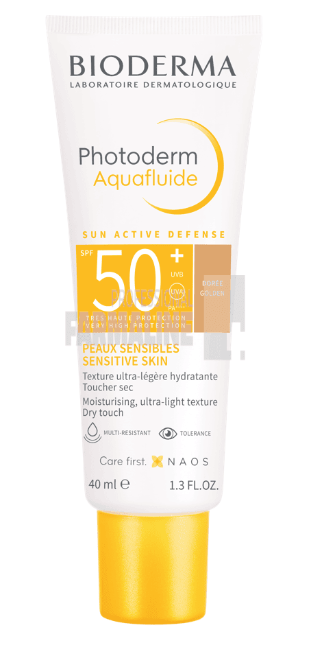 Bioderma Photoderm Aquafluide Doree/Golden Crema lejera SPF50+ 40 ml 1 Bioderma Photoderm Aquafluide Doree/Golden Crema lejera SPF50+ 40 ml