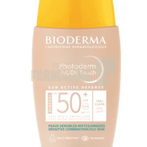 Bioderma Photoderm Nude Touch Mineral Fluid SPF50+ Tres claire/ Foarte deschis 40 ml