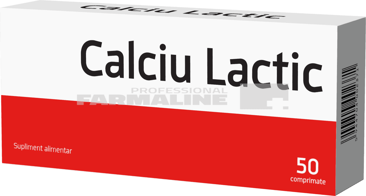 Biofarm Calciu Lactic 500 mg 50 comprimate 1 Biofarm Calciu Lactic 500 mg 50 comprimate