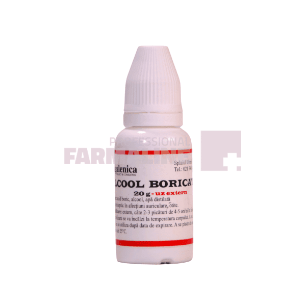 Biogalenica Alcool Boricat 4% 20 g