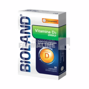 Bioland Vitamina D3 2000 U.I. 30 comprimate