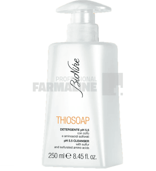 Bionike Thiosoap pH 5.5 Sapun lichid cu sulf 250 ml 1 Bionike Thiosoap pH 5.5 Sapun lichid cu sulf 250 ml