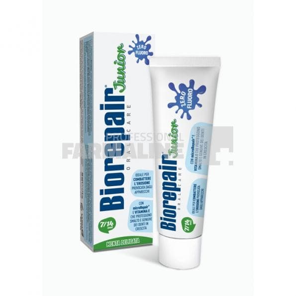 Biorepair Junior Pasta de dinti aroma de menta 7-14 ani 75 ml