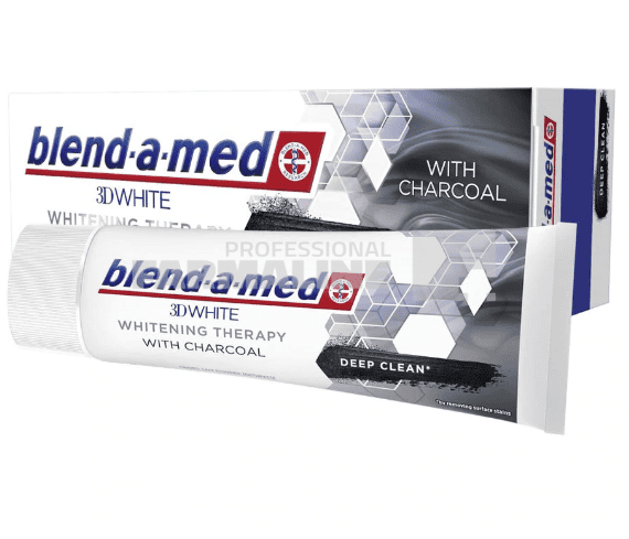 Blend-A Med 3D Whitening Pasta de dinti Deep Clean cu carbune 75 ml 1 Blend-A Med 3D Whitening Pasta de dinti Deep Clean cu carbune 75 ml