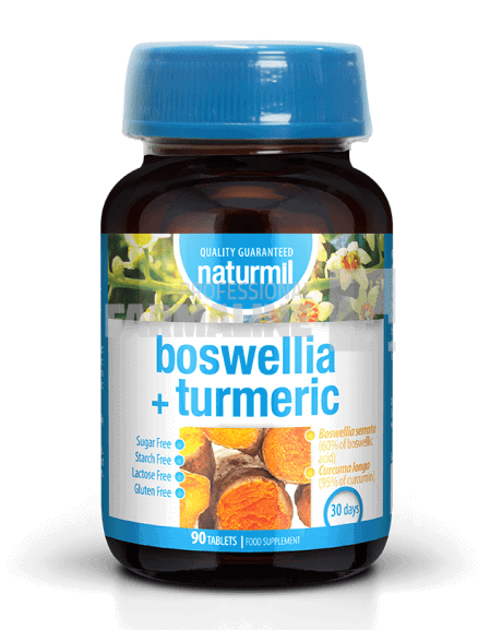 Boswellia 400 mg + Turmeric 1mg 90 tablete 1 Boswellia 400 mg + Turmeric 1mg 90 tablete