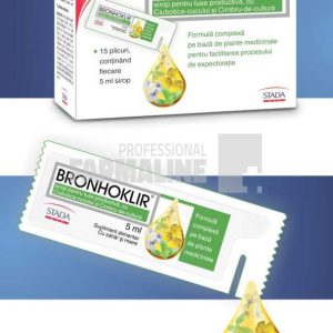 Bronhoklir Sirop pentru tuse productiva 5 ml x 15 plicuri