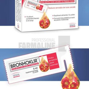 Bronhoklir Sirop pentru tuse uscata 5 ml x 15
