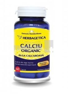 Calciu Organic cu alga calcaroasa 60 capsule