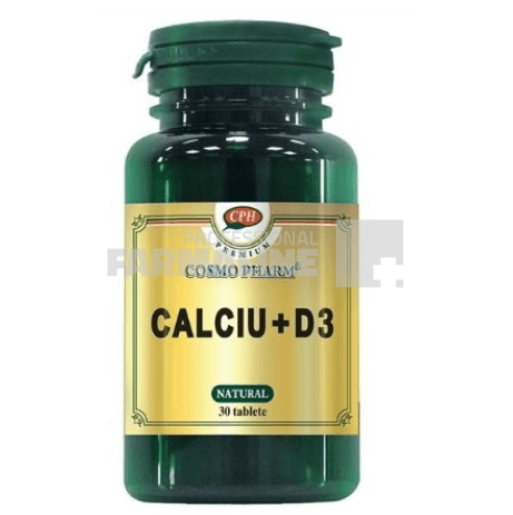 Calciu + Vitamina D3 din cochilii de stridii 30 tablete