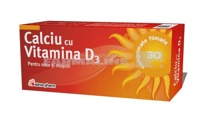 Calciu cu D3 30 capsule 1 Calciu cu D3 30 capsule