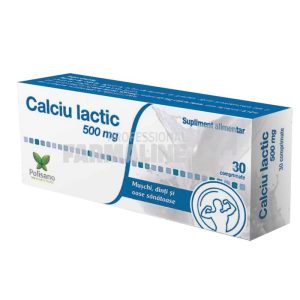 Calciu lactic 500 mg 30 comprimate