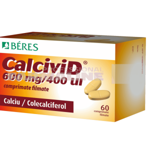 CalciviD 600mg/400UI 60 comprimate