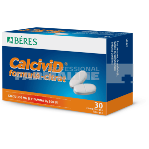 CalciviD Citrat 300 mg/200 UI 30 comprimate