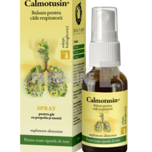 Calmotusin spray pentru gat cu propolis si menta 20 ml