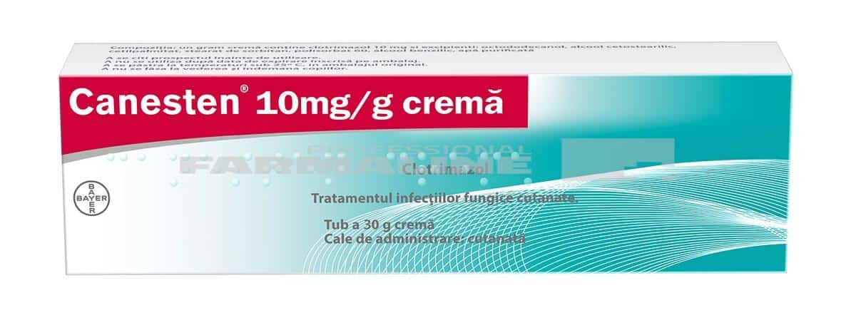 Canesten 10 mg/g crema, Clotrimazol 1 Canesten 10 mg/g crema