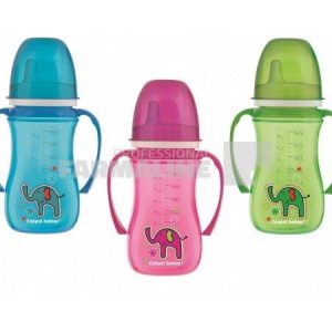 Canpol 35/208 Cana de invatare cu sistem anti-varsare "Animals" 6+ luni 240 ml