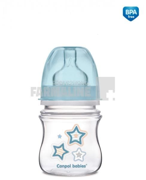 Canpol 35/216 Easy Start Biberon anticolici gat larg 0+ luni 120 ml 1 Canpol 35/216 Easy Start Biberon anticolici gat larg 0+ luni 120 ml