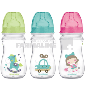 Canpol 35/221 Biberon anticolici gat larg 3+ luni 240 ml