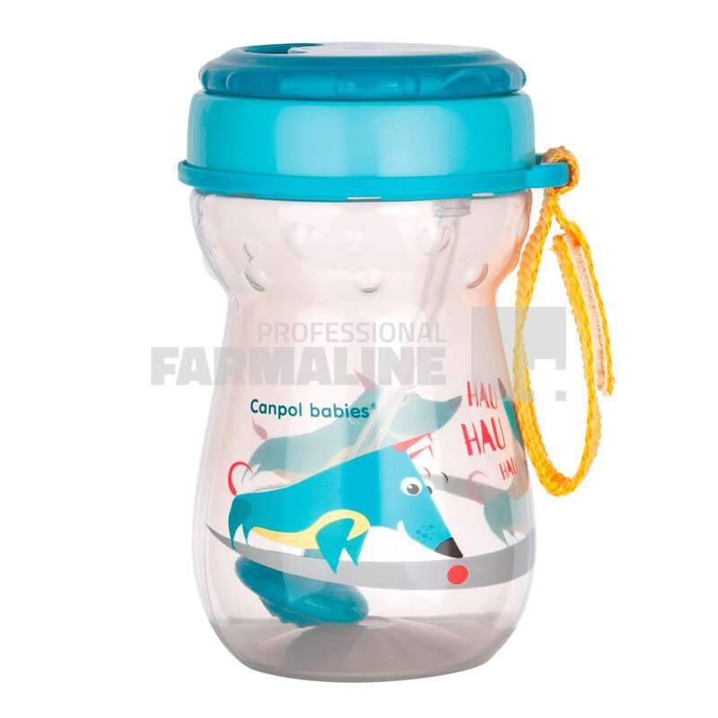 Canpol 56/518 Canita cu pai flip-flap si baza 350 ml
