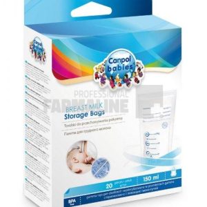 Canpol 70/001 Pungi pentru stocarea laptelui 20 bucati