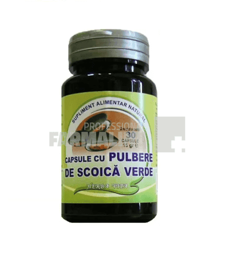 Capsule cu pulbere de scoica verde 400 mg 30 capsule 1 Capsule cu pulbere de scoica verde 400 mg 30 capsule