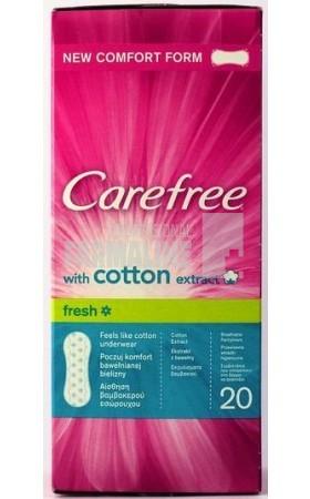 Carefree Pantyliners Panty Cotton Fresh Absorbante zilnice 20 bucati