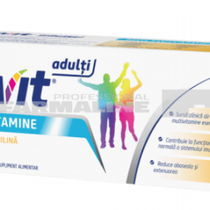 Cavit Adulti Multivitamine cu aroma de vanilie 20 tablete